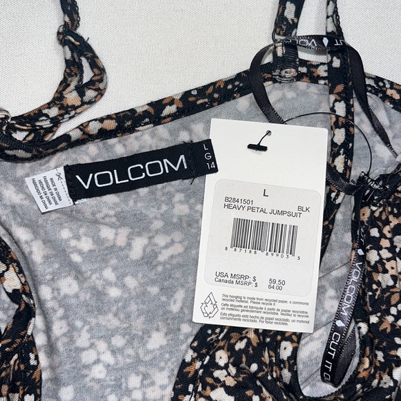 Volcom Heavy Petal Jumpsuit Sz L - Picture 14 of 15